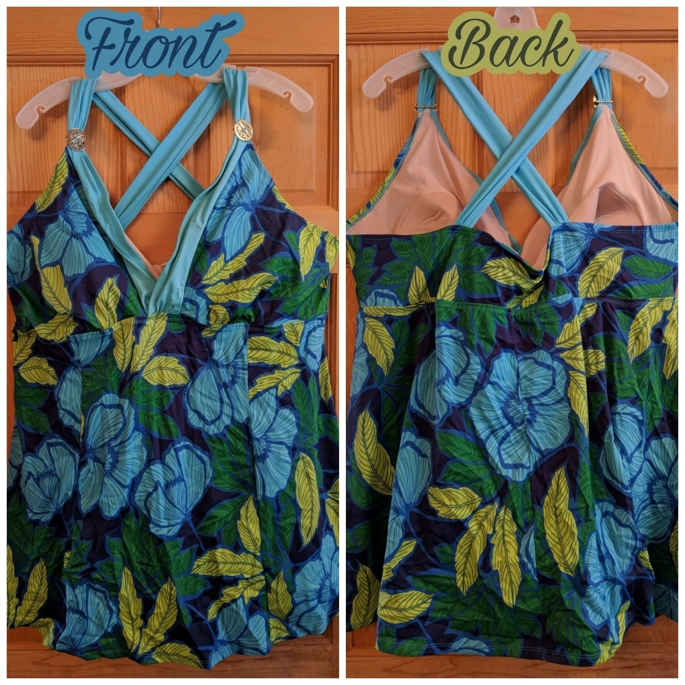 ☘️Jaclyn Smith Women's Plus Swimsuit